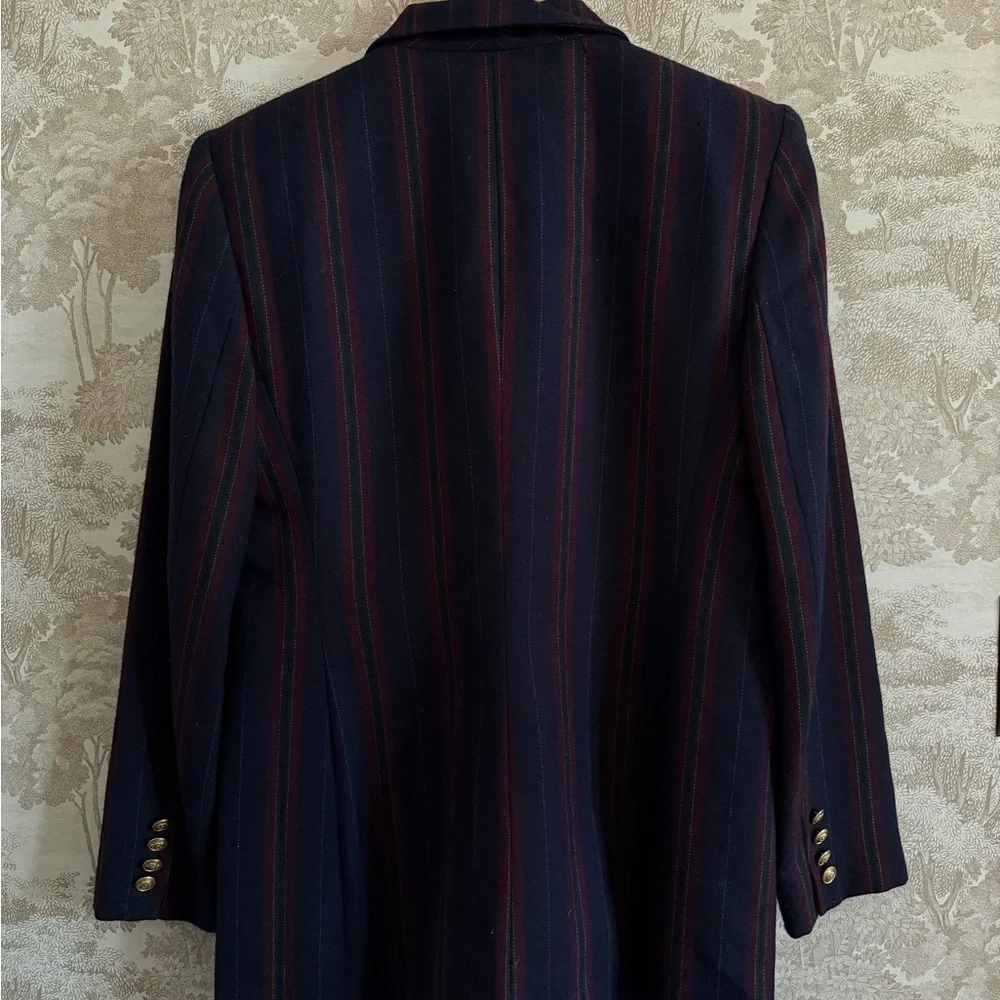 Vintage HTF 100% Wool Ralph Lauren Embroidered Blazer - Picture 5 of 16